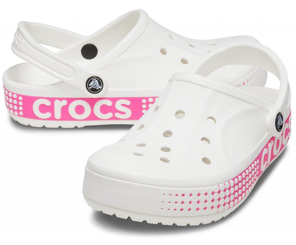 Сабо Crocs Bayaband Clog 40-41 р 25.8-26.7 см Білі 206852-100-M8/W10 Logo Motion White