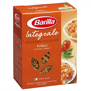 Макарони твердих сортів Barilla Fusilli «Integrale», з висівками 500 г.