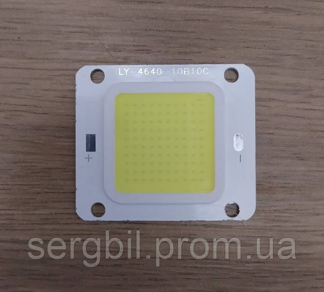 50Вт світлодіод COB 46х40мм білий 6500К 1.5 А 34В, схема 10B10C, чіп 1021