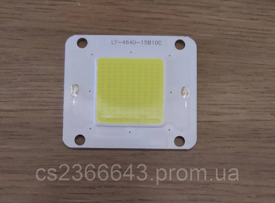 120 Вт світлодіод COB 46x40 мм білий 6500 К 3.5 А 34 В, схема 15B10C, чип 1530