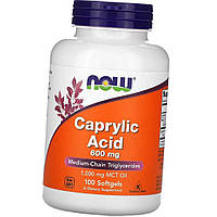 Каприловая кислота NOW Caprylic Acid 100 капс