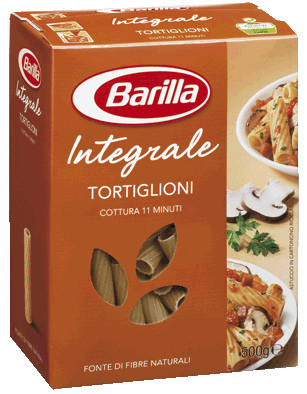 Макарони твердих сортів Barilla Tortiglioni «Integrale», з висівками 500 г., фото 1