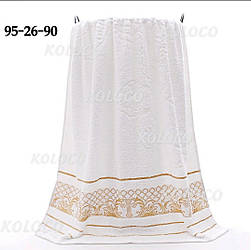 Рушник для хрещення біла Крижма 70х140 Велюр, махра