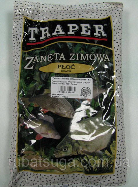 Прикормка зимова Traper серія Zimowy Płoć (Плітка) 0.75 кг