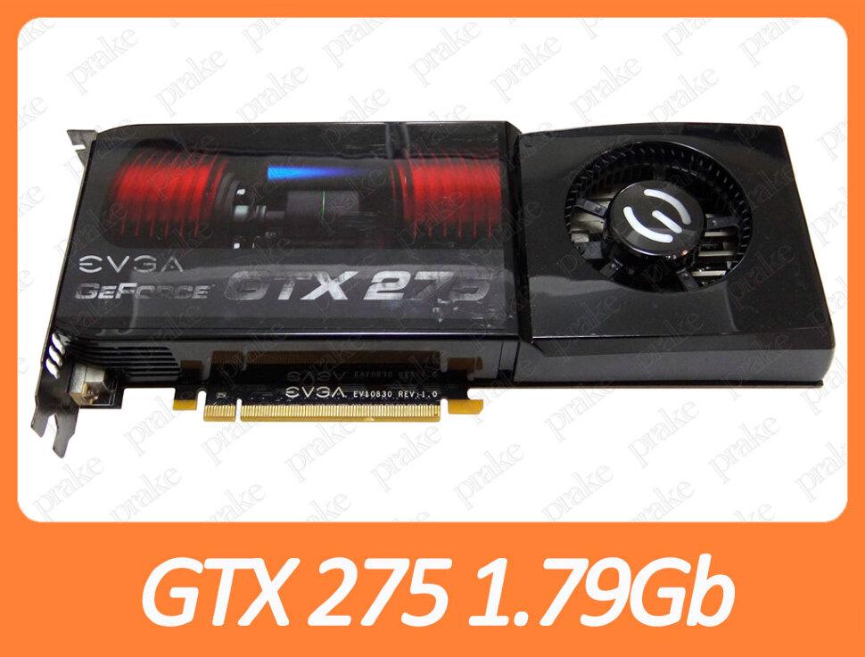 Відеокарта EVGA geforce GTX 275 1.79 Gb PCI-Ex DDR3 448bit (2 x DVI + sVideo)