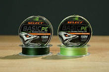 Шнур Select Basic PE 150m 0,14 мм 15lb/6.8 кдкг-темно-зел.