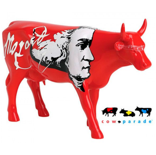 Колекційна статуетка корова Cow Parade "Moozart", Size L, фото 1