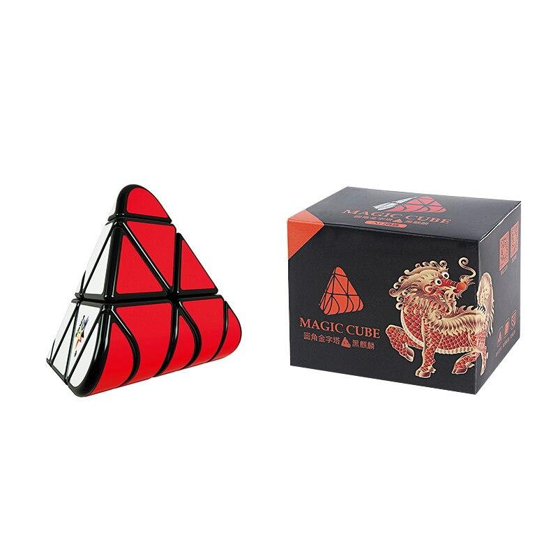 Black Kyling round Pyraminx Yuxin | Пірамідка чорна Юксин, фото 1