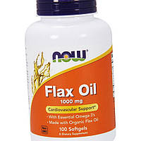 Лляне масло Now Foods Flax Oil 100 капс