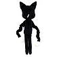 М'яка іграшка Картун Кет «Kinder Toys» Cartoon Cat Мультяшний Кіт чорний 32*12*10 см (00216-01), фото 2