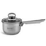 Ковш з нержавіючої сталі 1.5 л Edenberg EB-3033 Ковш нержавейка з кришкою індукційне дно, фото 6