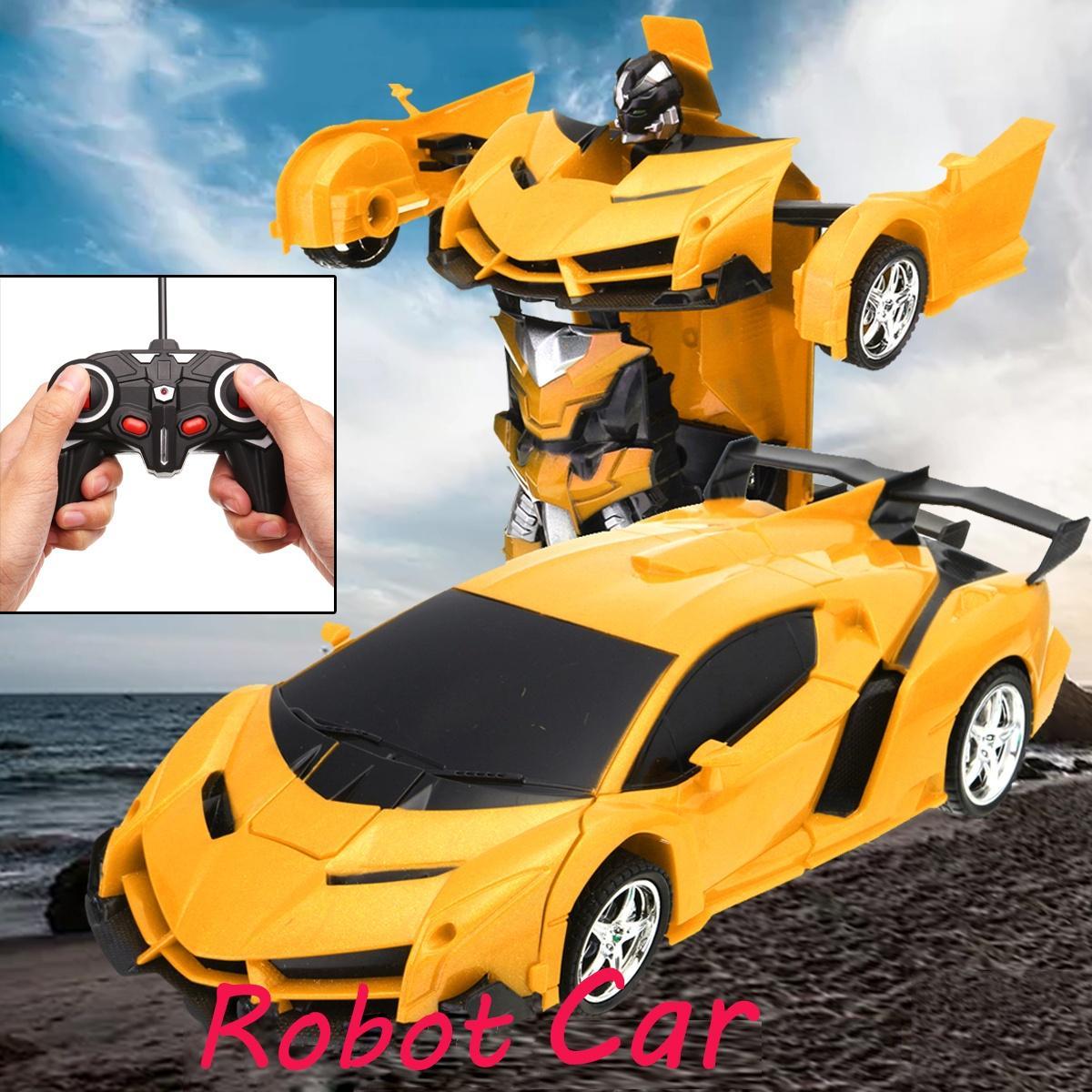 Іграшка-трансформер на радіокеруванні Lamborghini Robot Car автобот Жовтий
