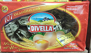 Макарони гнізда зі шпинатом Divella Tagliatelle Verde 500 гр.