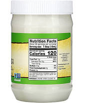 Органічне кокосове масло NOW Organic Virgin Coconut Oil 591 мл, фото 3