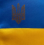 Флажок України (прапорець) у машину з присоском, атлас, 12х18 см., фото 2