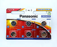 Батарея литиевая CR2032 Panasonic (1 батарейка)