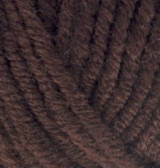 Нитки пряжа для вязания полушерсть SUPERLANA MAXI Суперлана Макси от ALIZE Ализе № 26 - коричневый