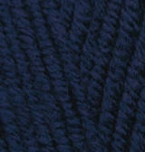 Нитки пряжа для вязания полушерсть SUPERLANA MAXI Суперлана Макси от ALIZE Ализе № 58 - темний синій
