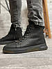 Зимові спортивні черевики, кросівки шкіряні на хутрі Philipp Plein, фото 3