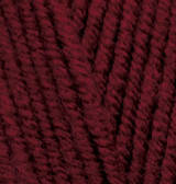 Нитки пряжа для вязания полушерсть SUPERLANA MAXI Суперлана Макси от ALIZE Ализе № 57 - бордо