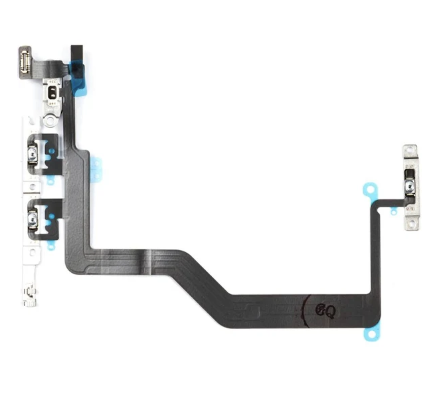 Шлейф для iPhone 12 Pro Max, з кнопкою включення, з кнопками регулювання гучності і перемикач вібрації,, фото 1