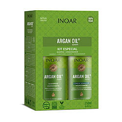 Безсульфатний шампунь і кондиціонер, Argan Oil для жирної шкіри голови (shmp/250/ml+cond/250/ml)
