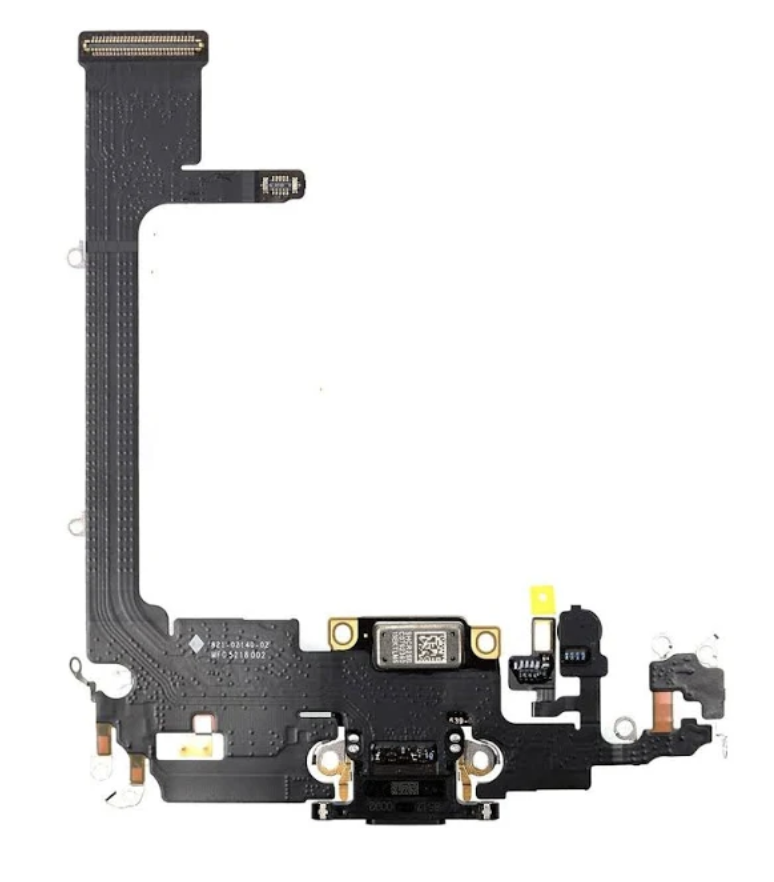 Шлейф для iPhone 11 Pro, з роз'ємом зарядки, з мікрофоном, чорний, Matte Space Gray, фото 1