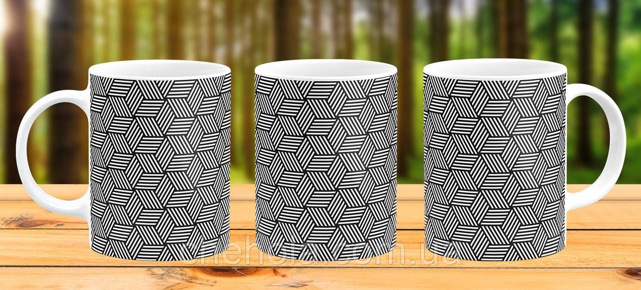 Купить Кружка Ромбы 3д Красивая Прикольная, цена 199 грн — Prom.ua (ID ...