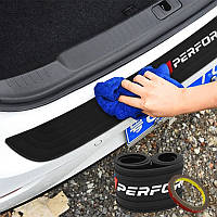 Наклейка резиновая на бампер, защитная накладка на бампер BMW Performance защитная лента багажника.