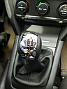 Ручка кпп з чохлом лаштунки 5 ступенів Skoda Octavia A5 2004-2012 р.в. чорна хром 1Z0711141, фото 8