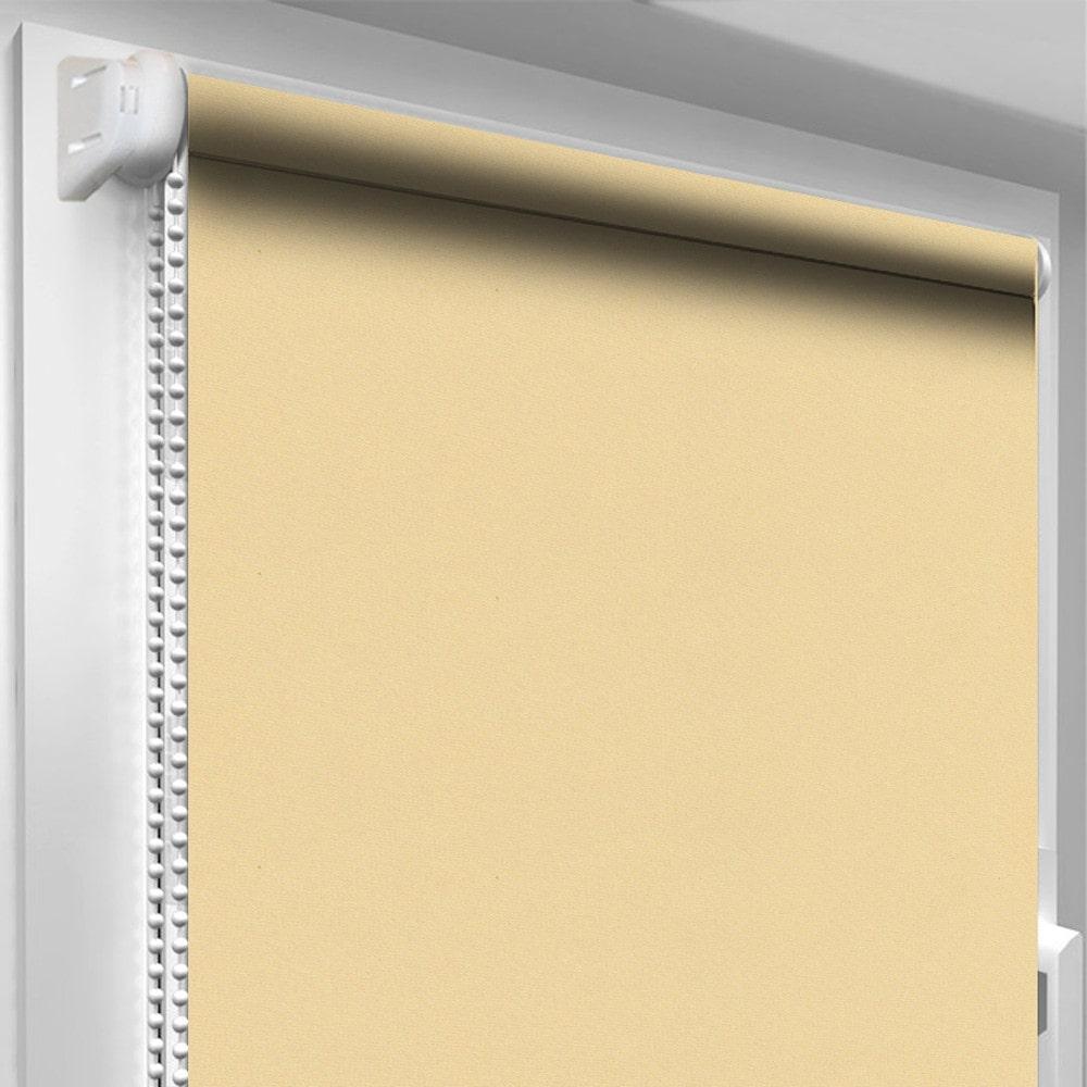 Рулонні штори Оазис блекаут срібло серебро Зеленый луч  (ширина 40 см , висота 170 см)