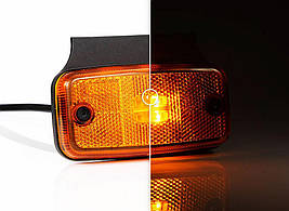 Ліхтар габаритний Fristom FT-019 Z+K LED жовтий на кронштейні з проводом, фото 3