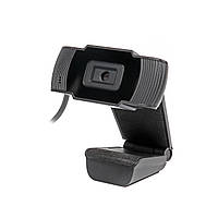 Веб камера USB 2.0, HD 1280x720, Fixed-Focus, черный цвет Maxxter WC-HD-FF-01 - MegaLavka