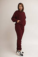 Костюм вельветовий у рубчик, бордовий