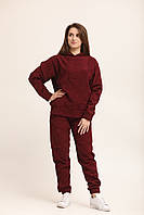 Вельветовий костюм худі. Колір бордо