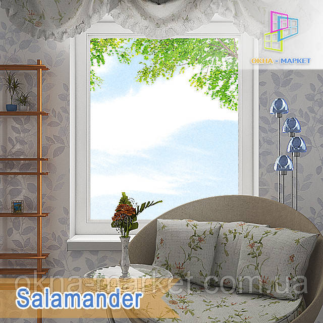 Одностулкове глухе вікно Salamander Blu Evolution