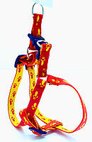 Шлейка для собак капронова Лапки для декоративних собак 1.6