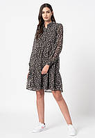 Платье ONLFREE L/S SHIRT DRESS WVN 15245725-Black-AOP:FLOWER ONLY M Черный