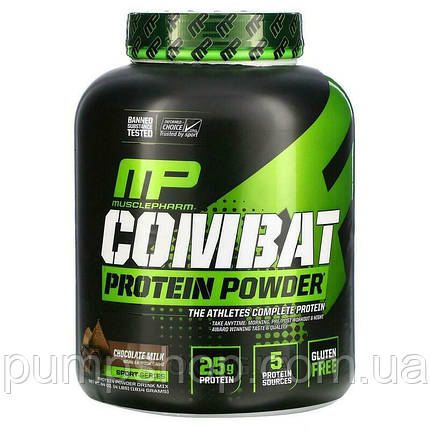 Протеїн багатокомпонентний MusclePharm Combat Protein Powder 1814 г, фото 2