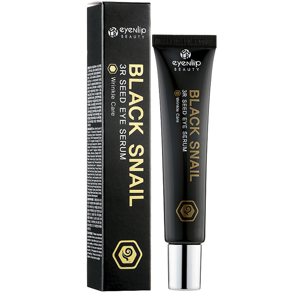 Сироватка для очей з чорною равликом Eyenlip Black Snail 3R Seed Eye Serum 25 мл, фото 1