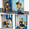 LEGO 60246 City Поліцейська дільниця лего сіті з 2 поліцейськими машинами, мотоциклом і дроном, звук, світло, фото 10