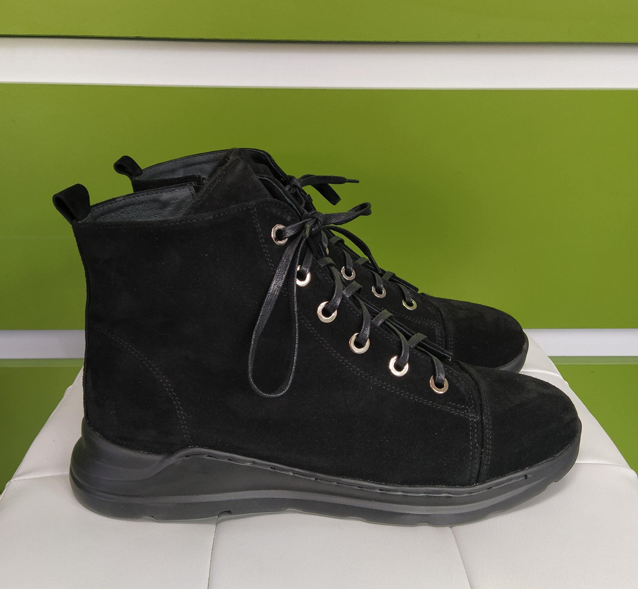 STTOPA деми зима. Розміри 40-45. Кросівки великих розмірів шкіряні. 199-4045 Чорні, фото 1