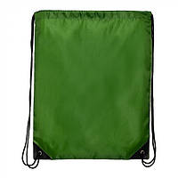 Рюкзак-мішок "Маратон" сумка для спортивної форми взуття на тренування в школу / друк логотипу Зелений