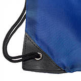 Рюкзак-мішок "Маратон" сумка для спортивної форми взуття на тренування в школу / друк логотипу Кобальт, фото 2