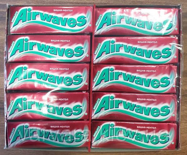 Купить Жевательная резинка Орбит AIRWAVES Вишня Ментол 30шт *14г (Орбит ...