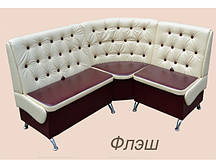 Кухонний куточок Diamond Флеш 1350x1570x890 мм Якісний м'який куточок для кухні