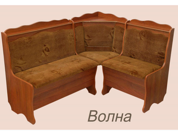 Кухонний куточок Diamond Хвиля 1100x1400x870 мм Обідня група для дому, фото 1