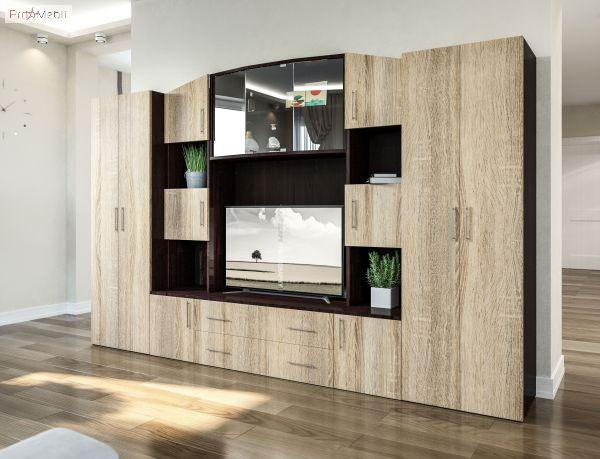 Вітальня Світ Меблів Фабіана 3000х1900х436 мм Комплект меблів у вітальню