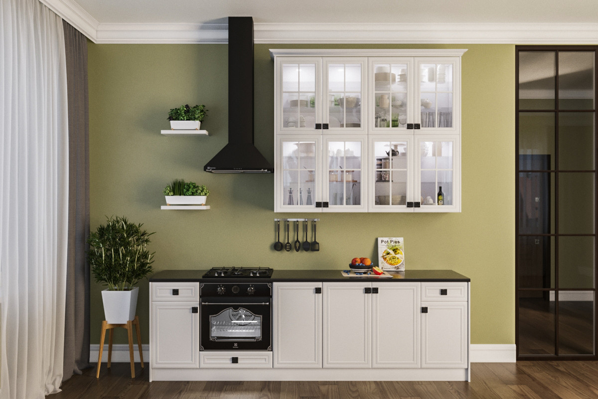 Кухня модульна Світ Меблів Мішель Біла Стильний кухонний гарнітур