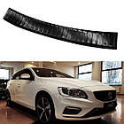 Захисна накладка на задній бампер для Volvo V60 / V60 Cross Country 11.2010-6.2018 /чорн.нерж.сталь/